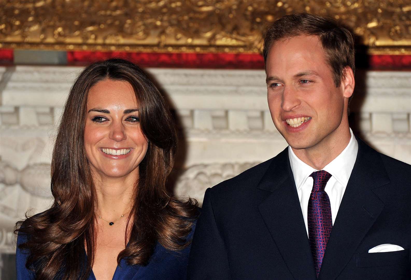 Kate and William during their engagement photocall in 2010 (John Stillwell/PA)