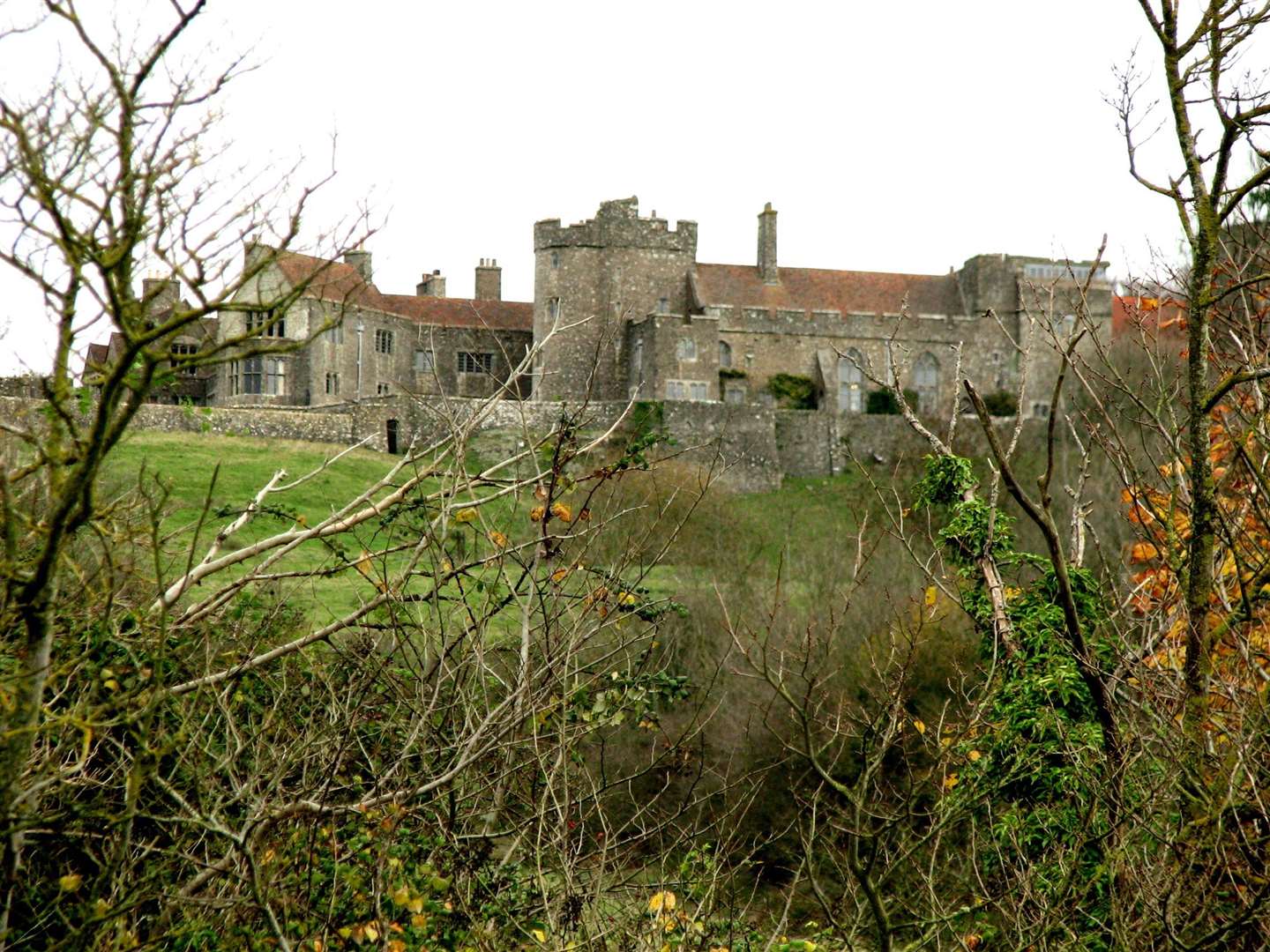 Looking up from the Royal Military Canal towards Lympne Castle. Picture: Bruce Pascoe