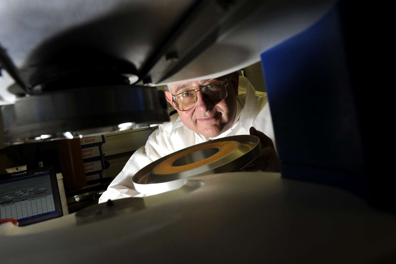 Professor Mike Bradley in the Wolfson Centre at the University of Greenwich in Medway