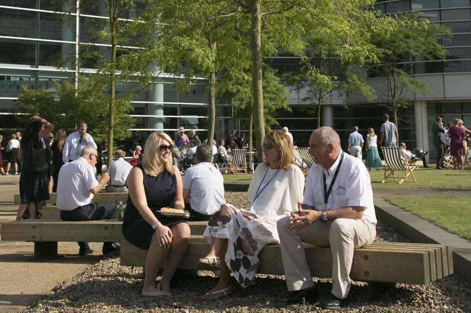 People enjoyed a barbecue and entertainment at the second birthday party for Discovery Park