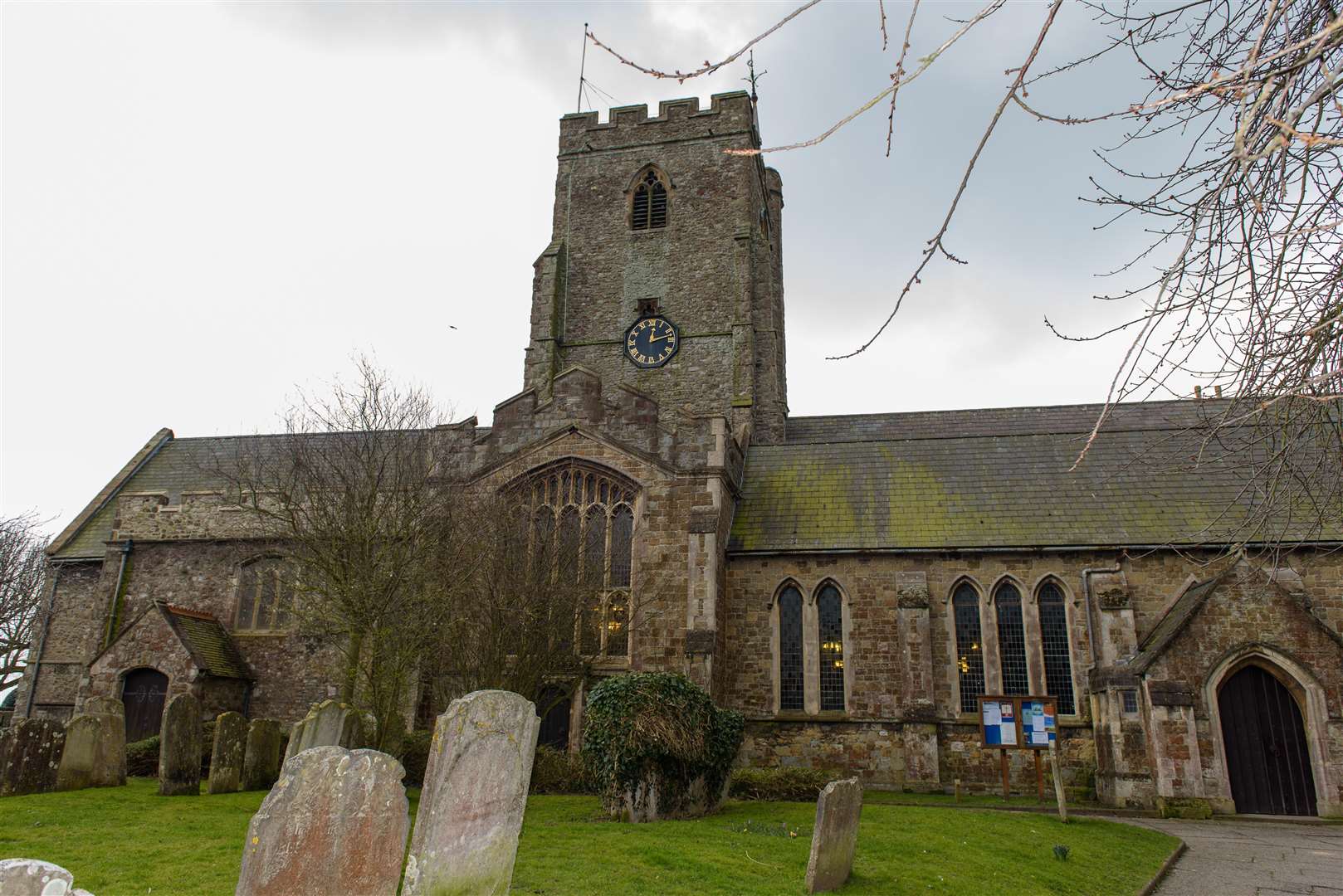 Church of St Mary and St Eanswythe. KMG Picture: Alan Langley.