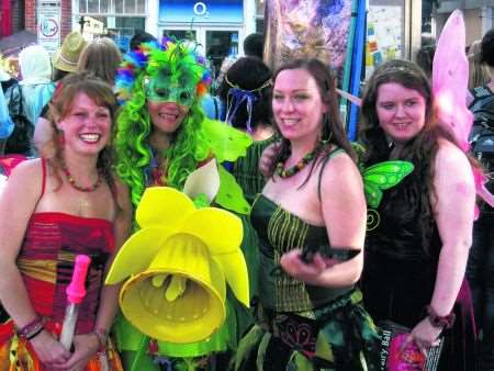 Participants at the 2011 Fairy Festival