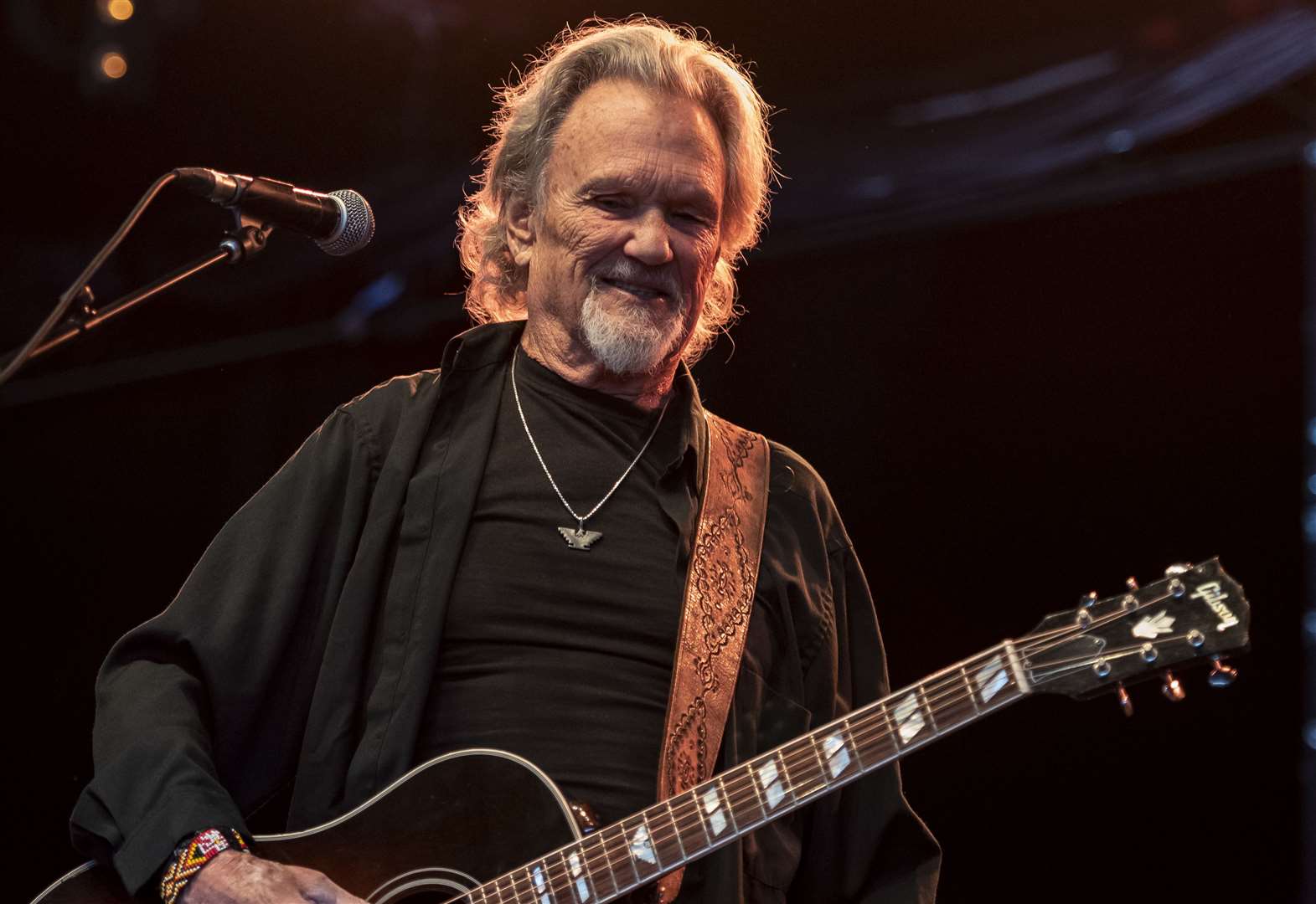 Kris Kristofferson on stage Picture: Chris White