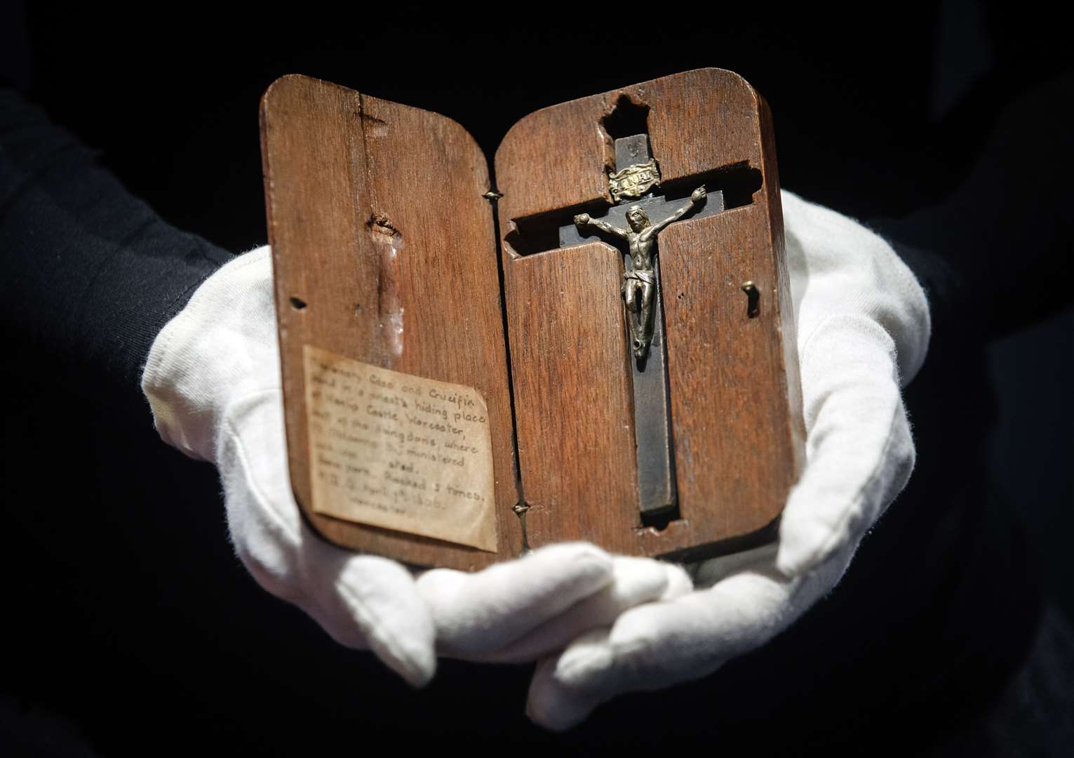 Blessed Edward Oldcorne’s crucifix (Danny Lawson/PA)