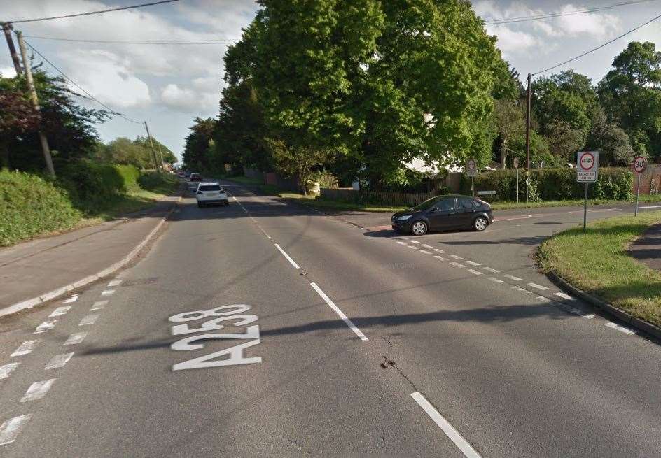 Felderland Lane has been used as a short cut for motorists travelling between the A258 and the A256 Picture: Google Maps