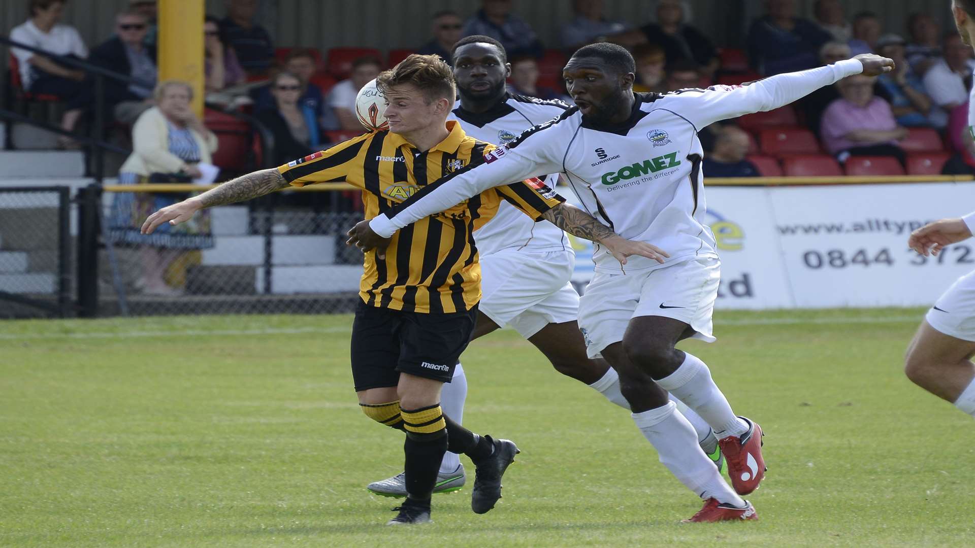 Dover in pre-season action against Folkestone Picture: Paul Amos