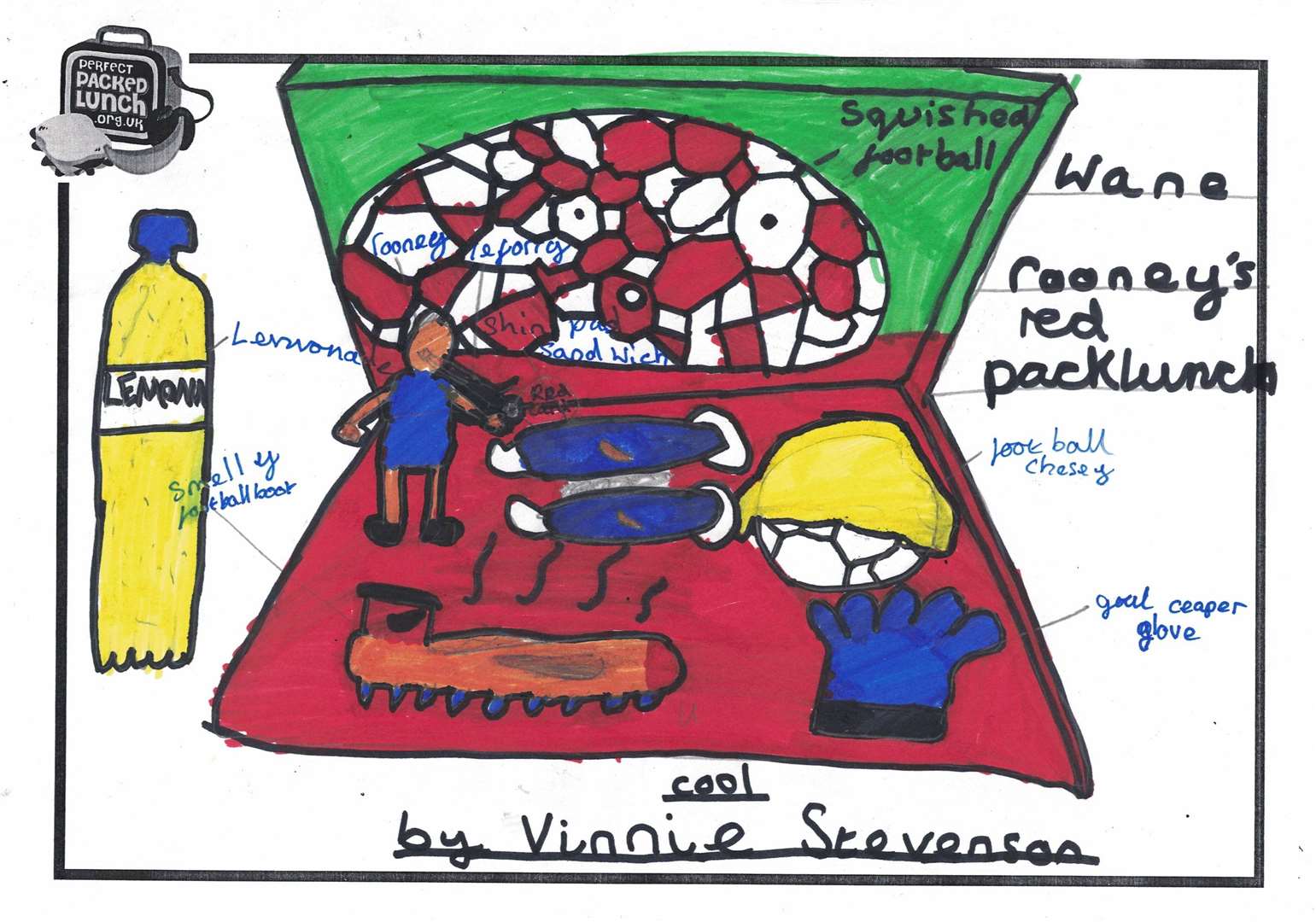 Vinnie Stevenson's packed lunch for footballer Wayne Rooney from last year (3112159)