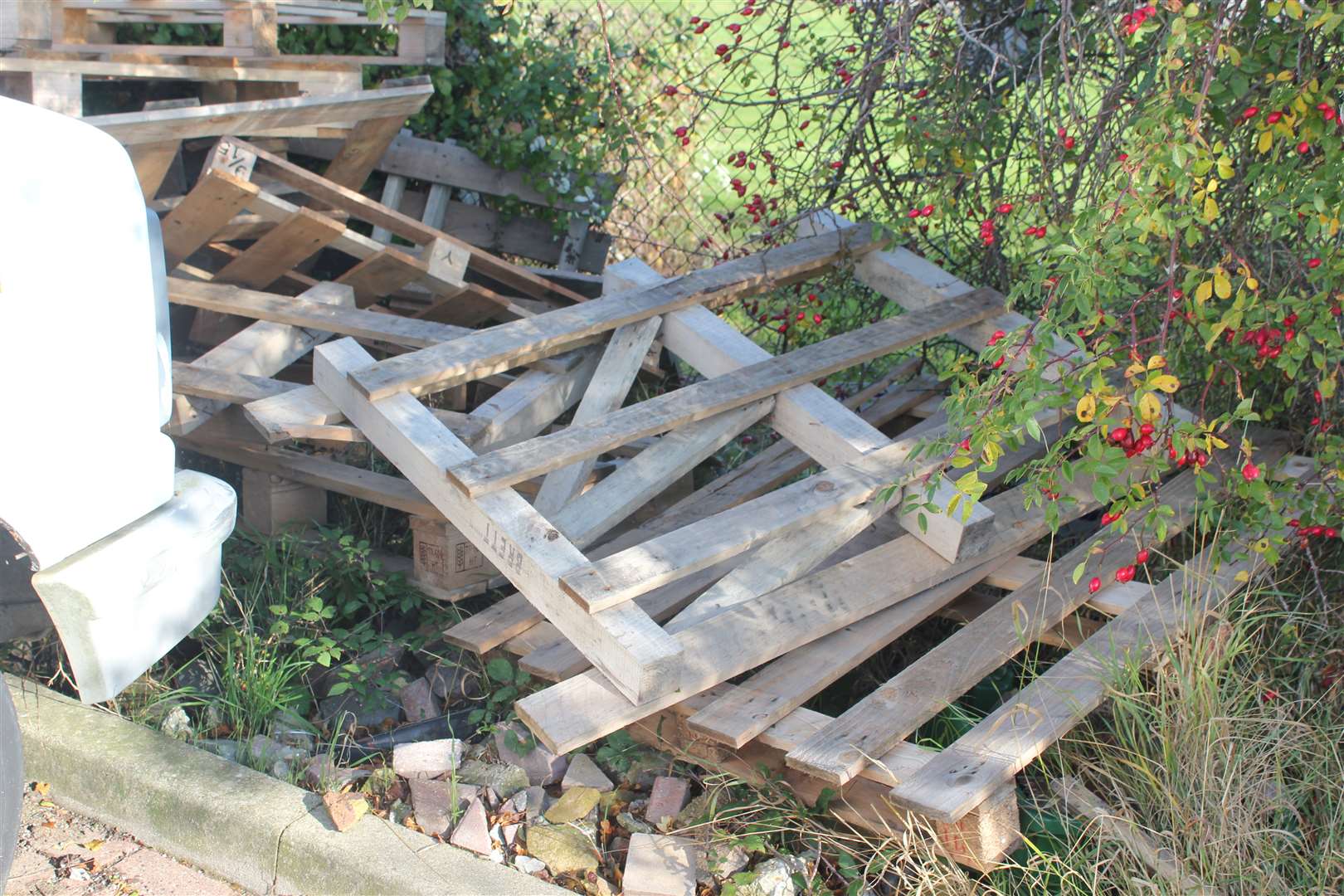 Mounds of trash have been left on George Wilson's estates. Picture: Joe Wright