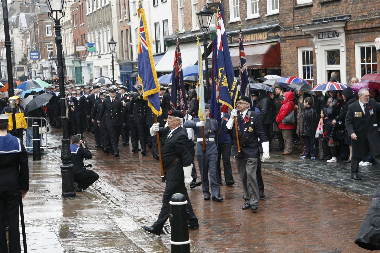 Remembrance service, Rochester Cathedral and High Street