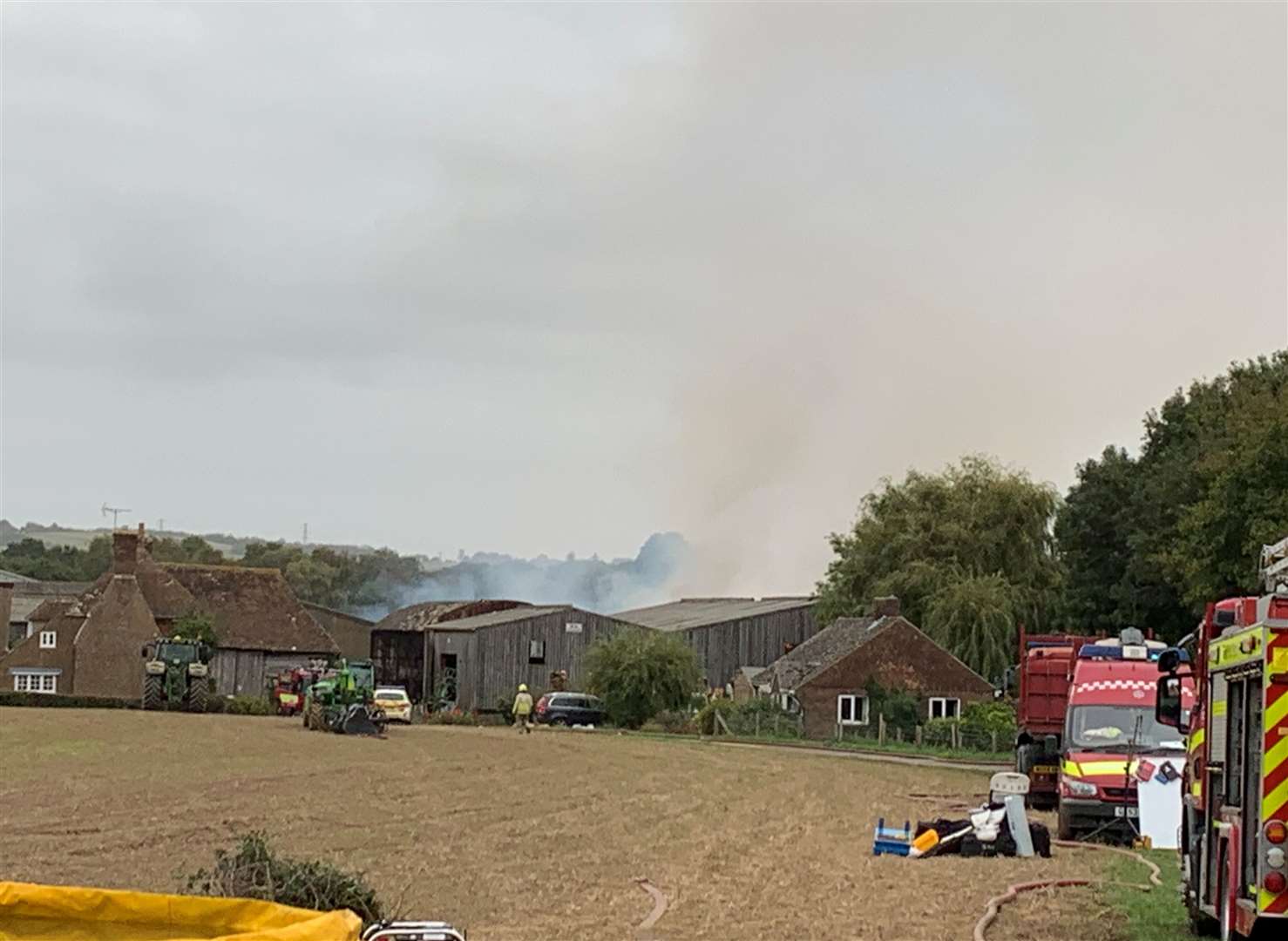 Cows had to be evacuated from Elmtree Farm in Sellindge