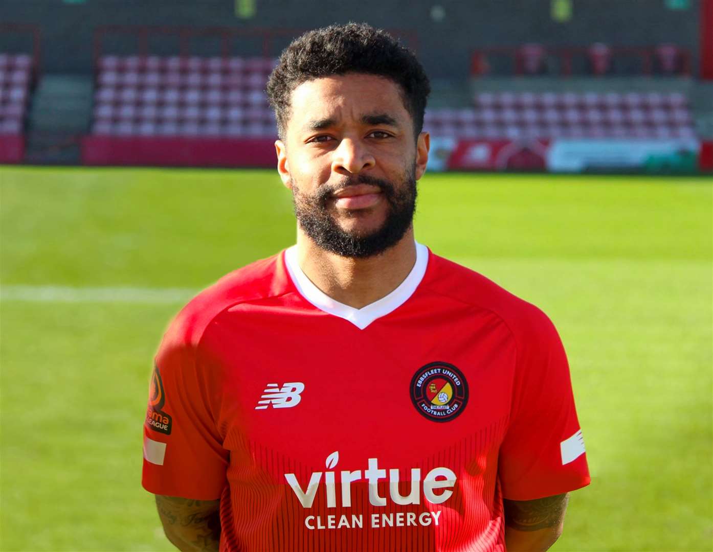 Striker Dominic Samuel was a summer target for Ebbsfleet before arriving in October. Picture: EUFC