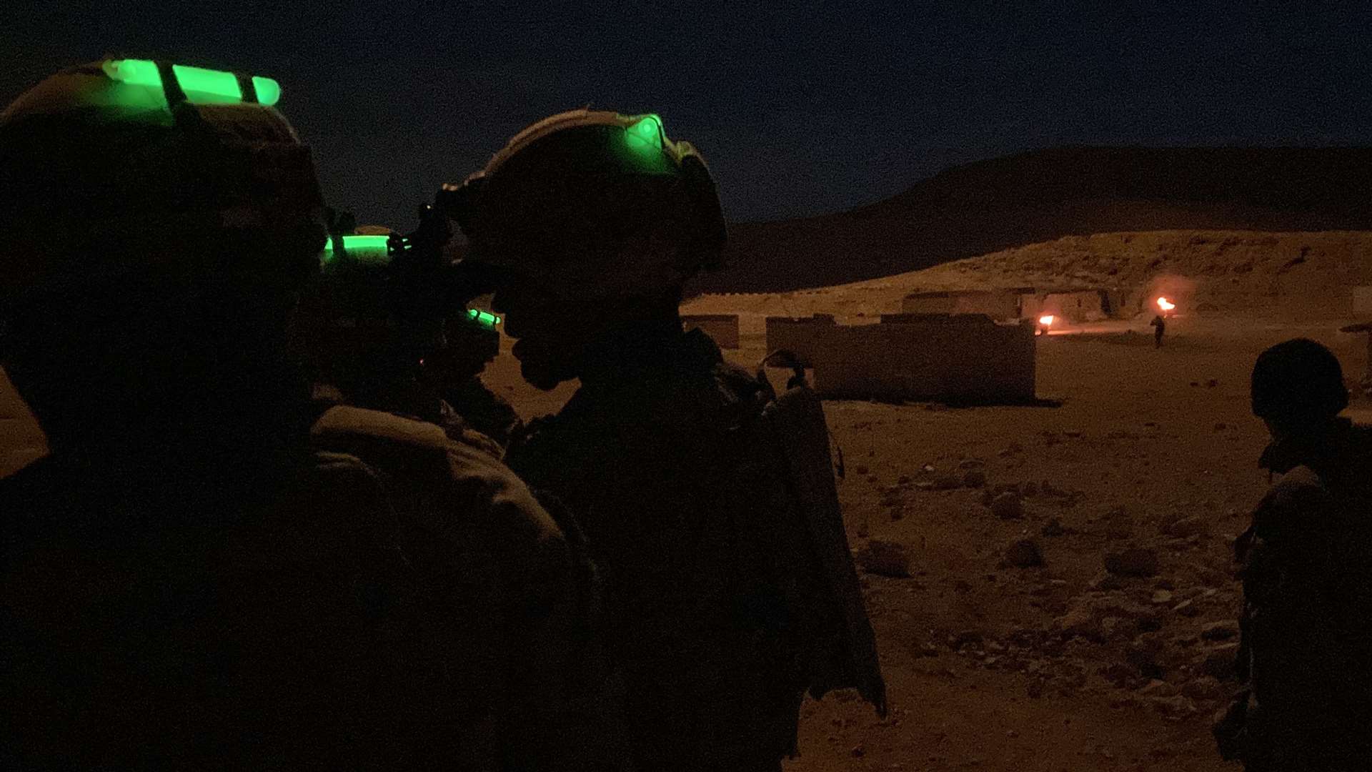 Members of 2 Rifles taking part in Exercise Olive Grove in Jordan (Rebecca Black/PA)