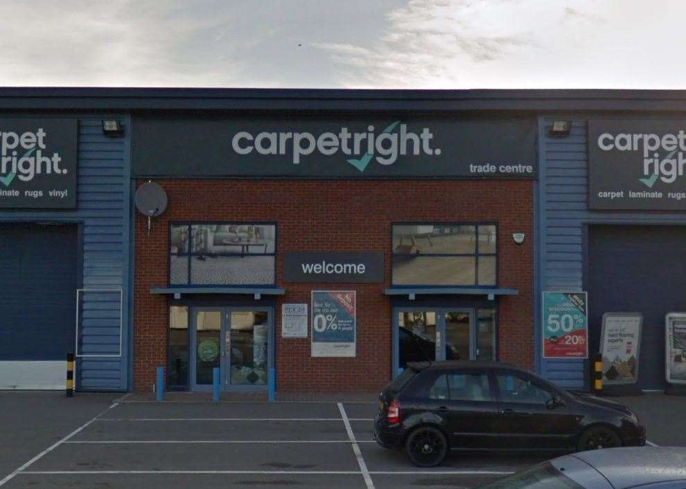 Carpetright in Ashford is set to close. Picture: Google