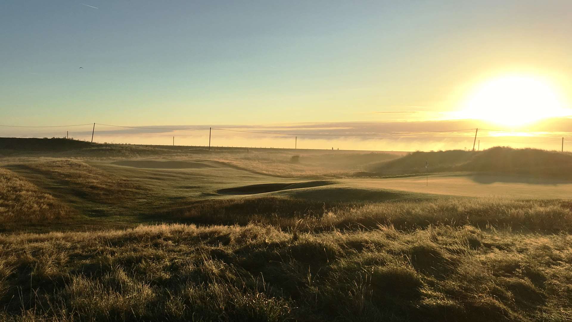 An early morning view at Littlestone Golf Club, New Romney