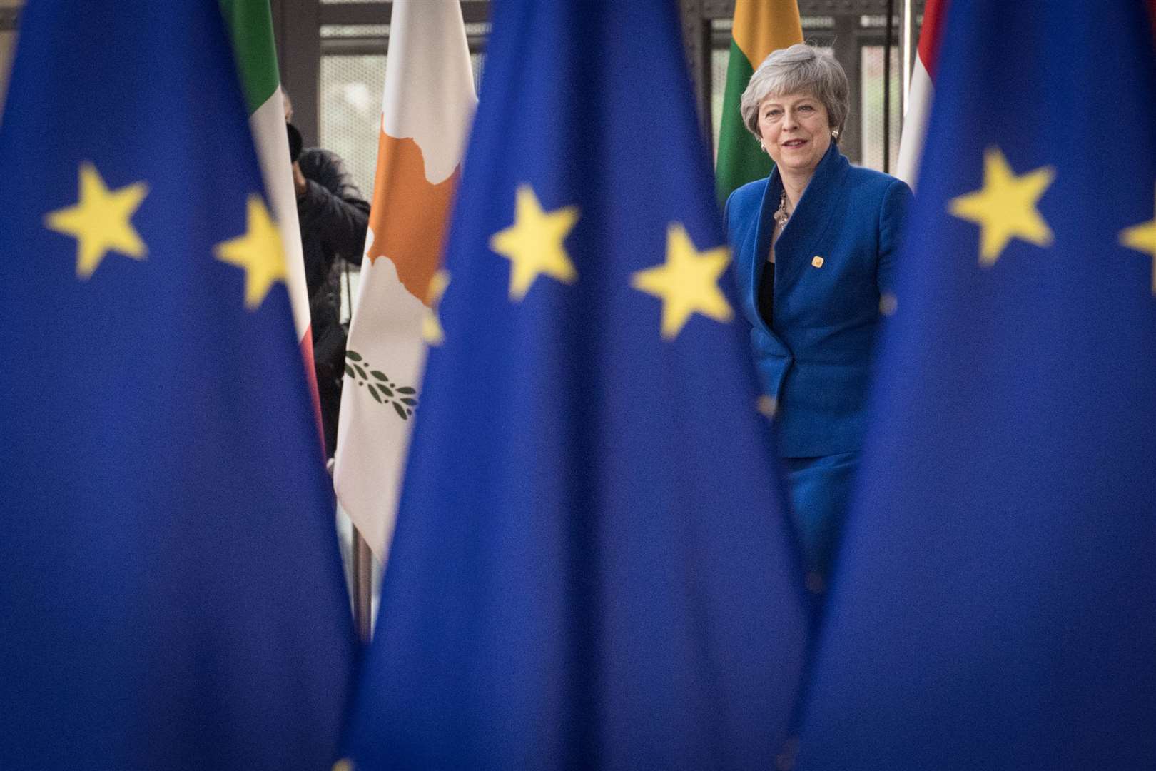 Theresa May was leader of the Conservative Party during the 2019 European Parliament elections (Stefan Rousseau/PA)