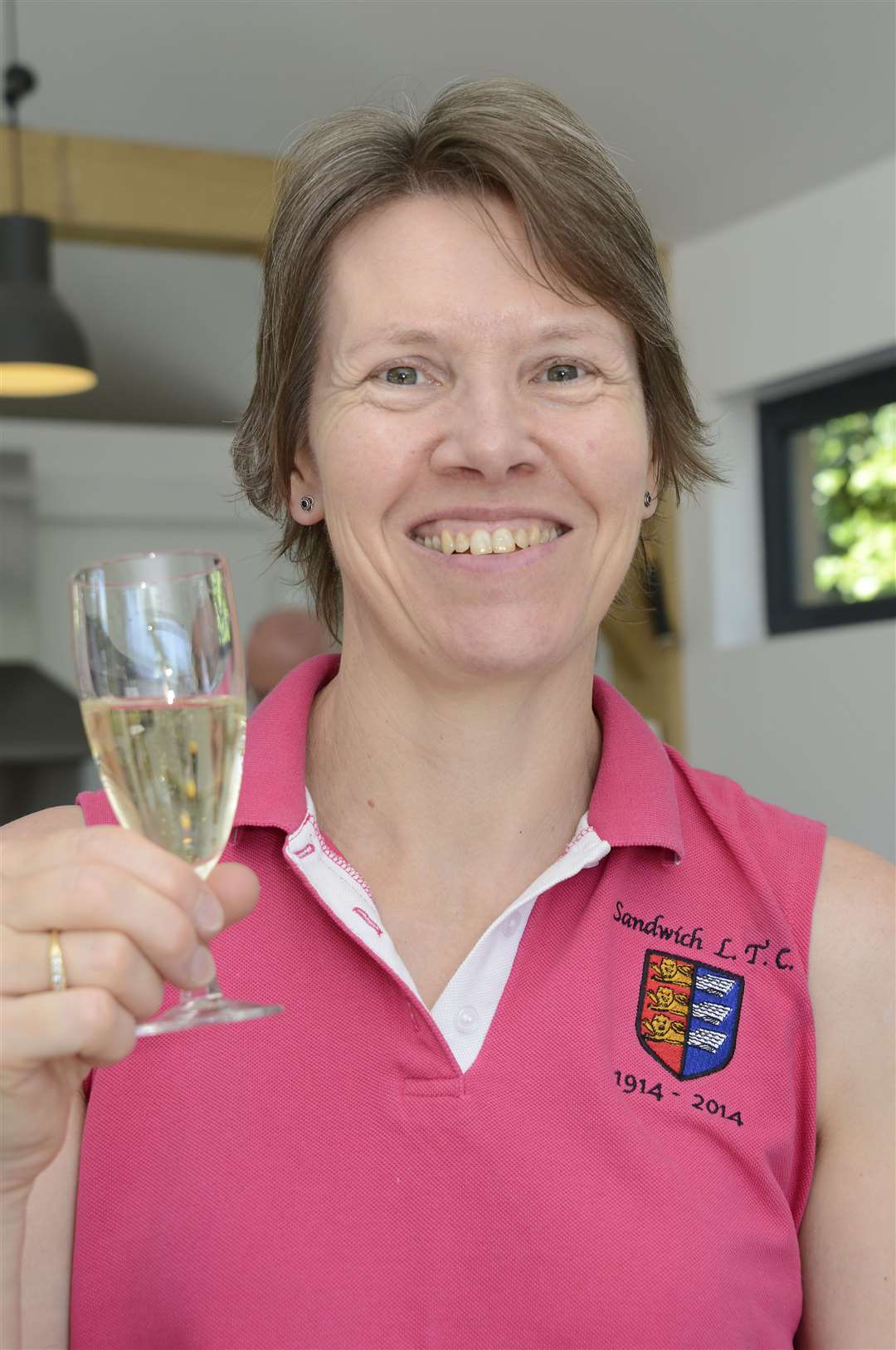 Ros Daniels toasts the new facilities