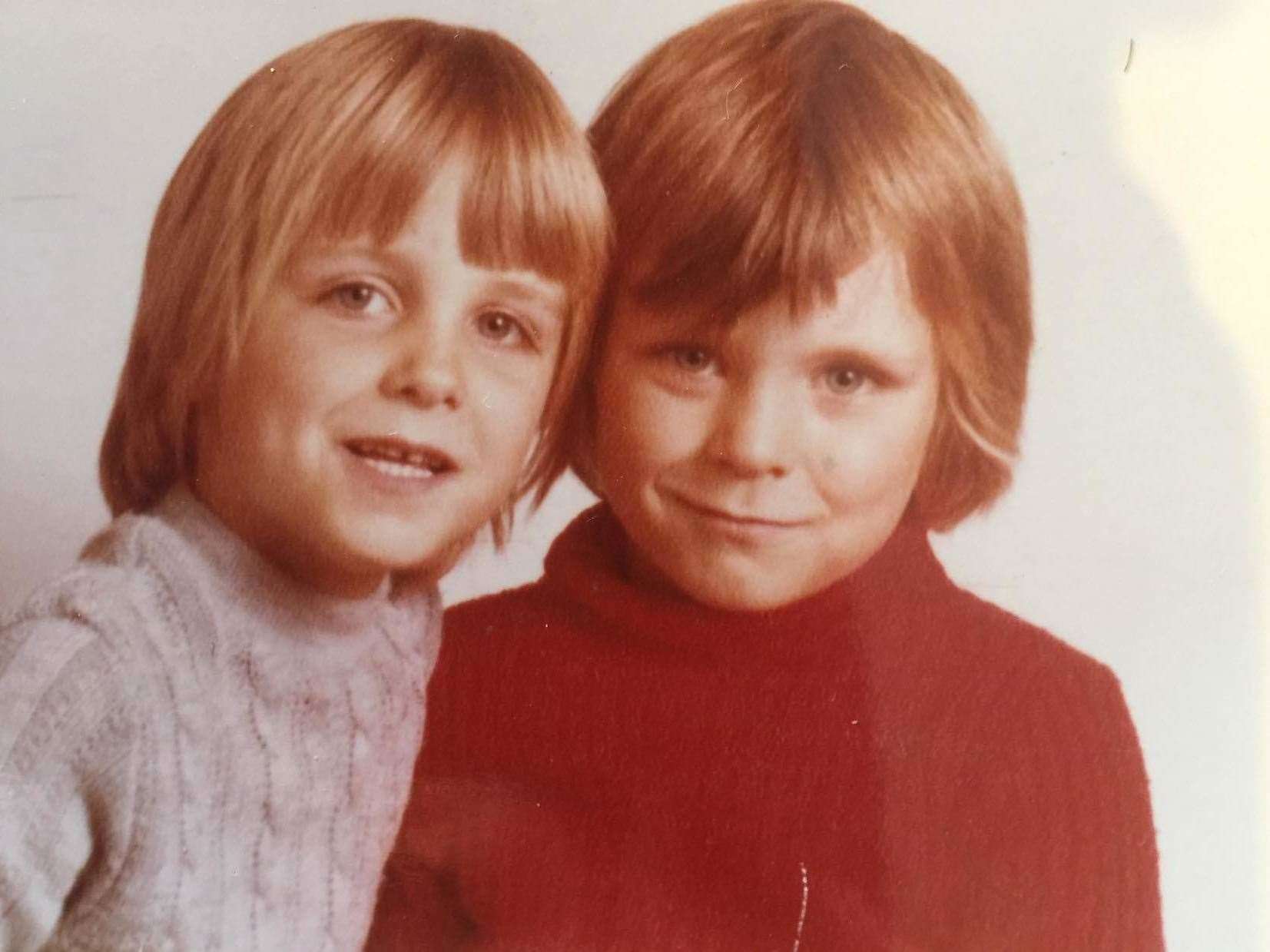 Tony with his older brother, Neil, who sadly took his own life several years ago. Picture: Tony Beaumont