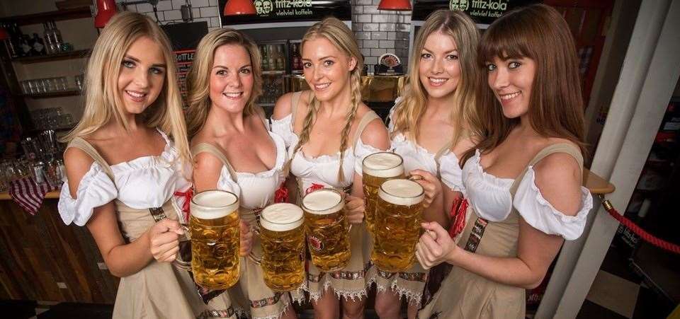 As an Oktoberfest rule, the beer that is drunk throughout the festival is only allowed to come from one of Munich's five breweries.