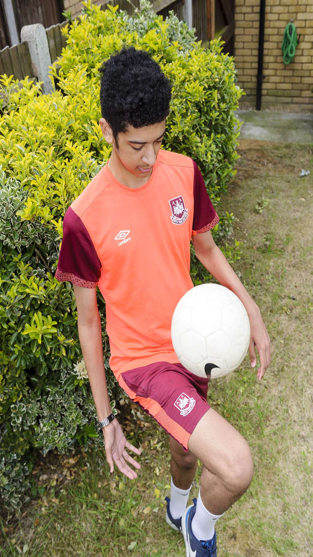 Cameron Anderson, 19, of Reed Court, Greenhithe, has eight University offers in the USA on a scholarship to play football.