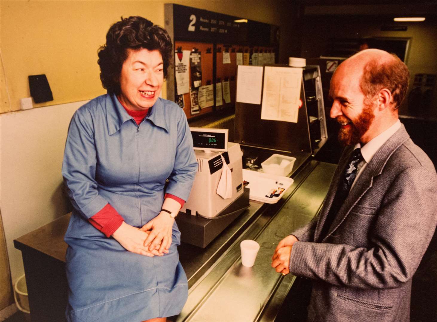 Joyce Rose, a former tea lady at at the BBC who gave bosses the idea for Children In Need, in the canteen at the BBC. Picture: SWMS (5462647)