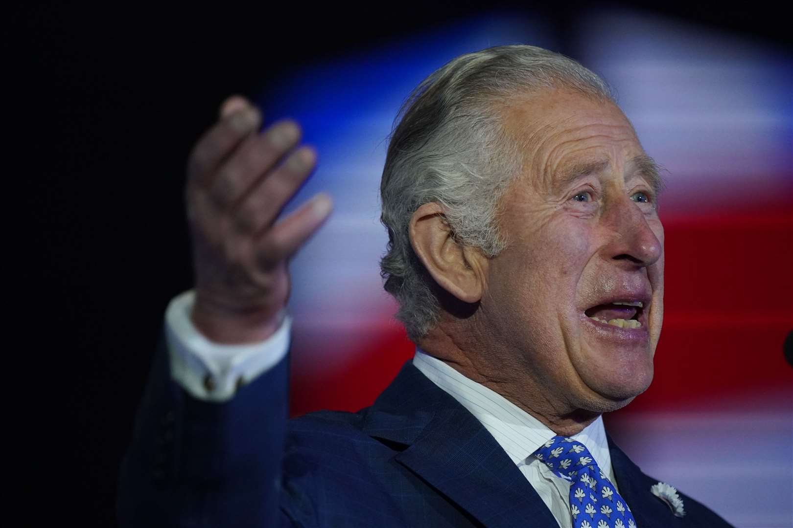 The Prince of Wales encourage the crowd to cheer his mother (Yui Mok/PA)