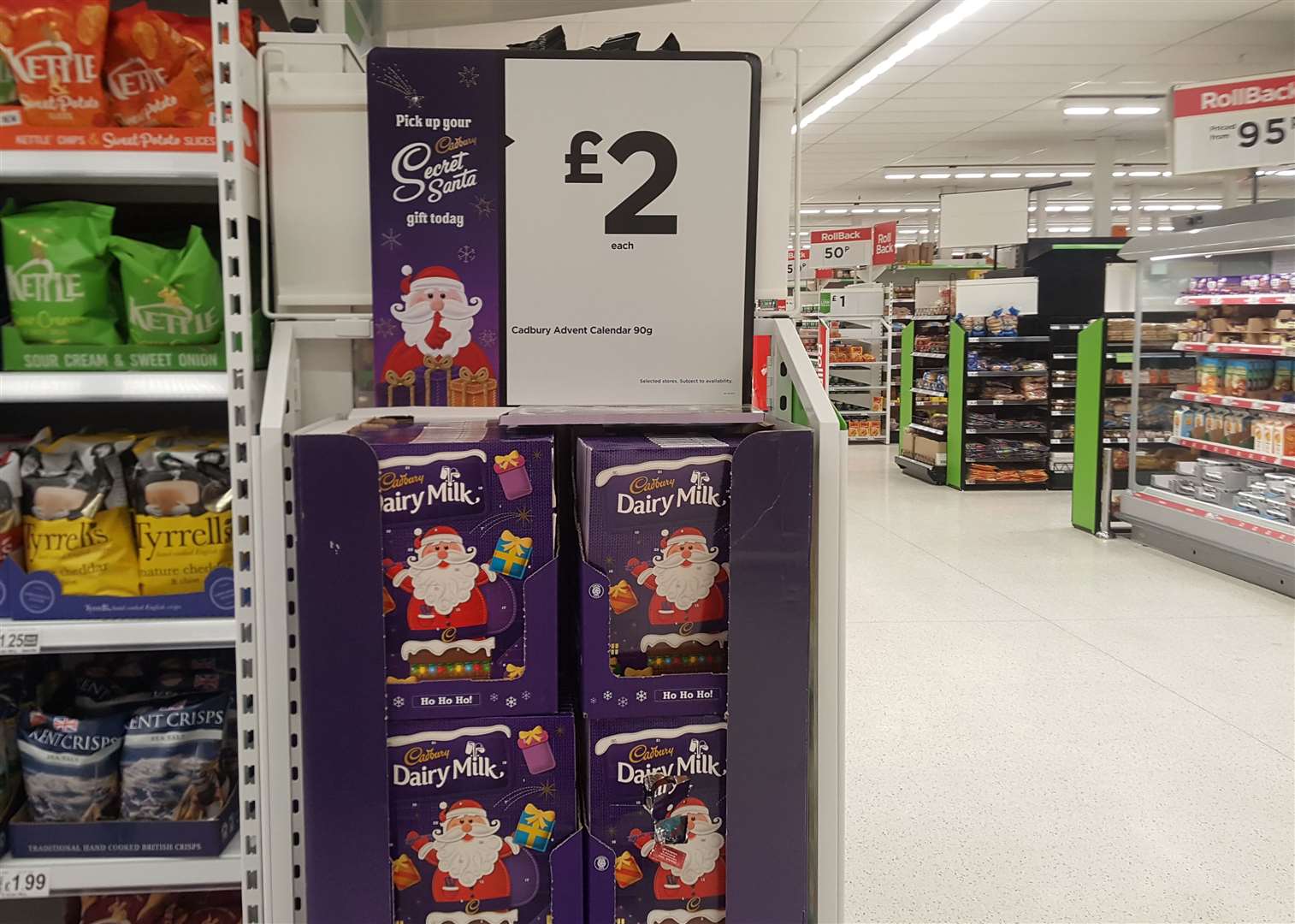 Advent calendars are already on sale in Asda's Kings Hill branch