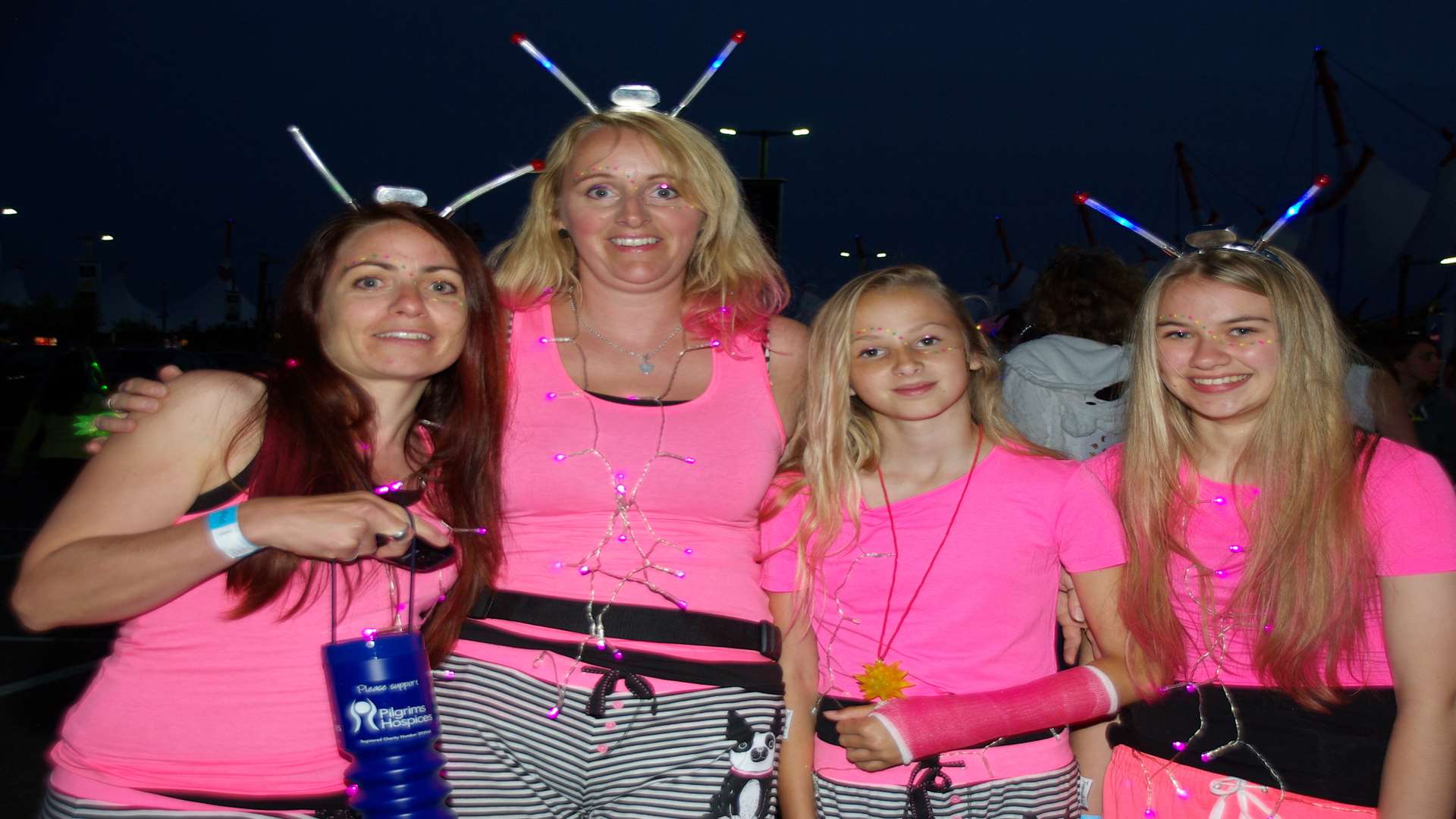 Walkers gather for the Pilgrims Hospices Pyjama Walk. Picture: Shirley Clarke