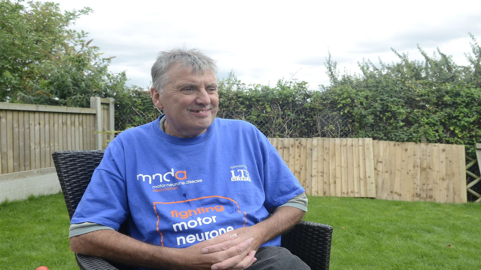 Motor neurone disease sufferer David Irving at his home in Frognall Lane, Teynham