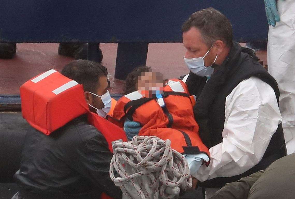 Many young children have made the perilous journey across the English Channel to Britain this summer (Gareth Fuller/PA)