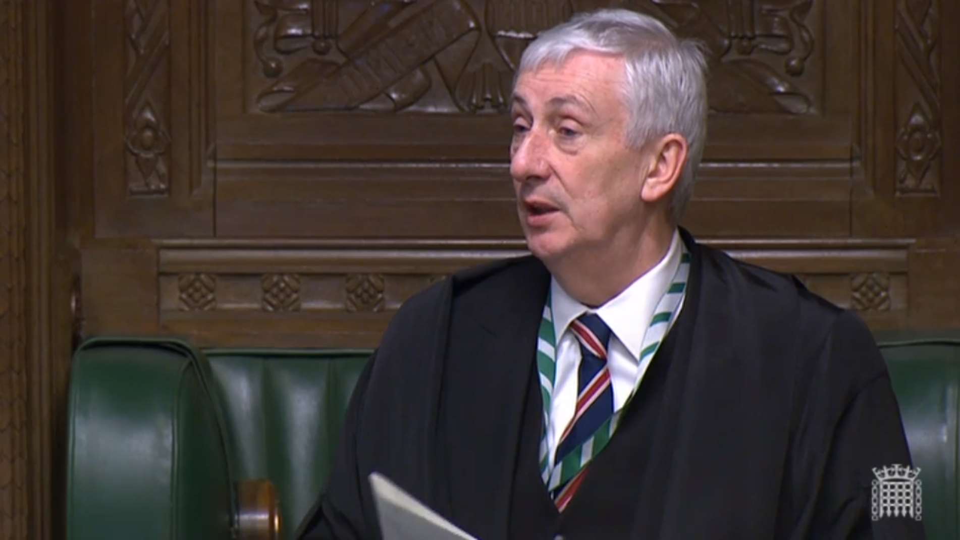 Speaker Lindsay Hoyle addresses the Commons (PA)