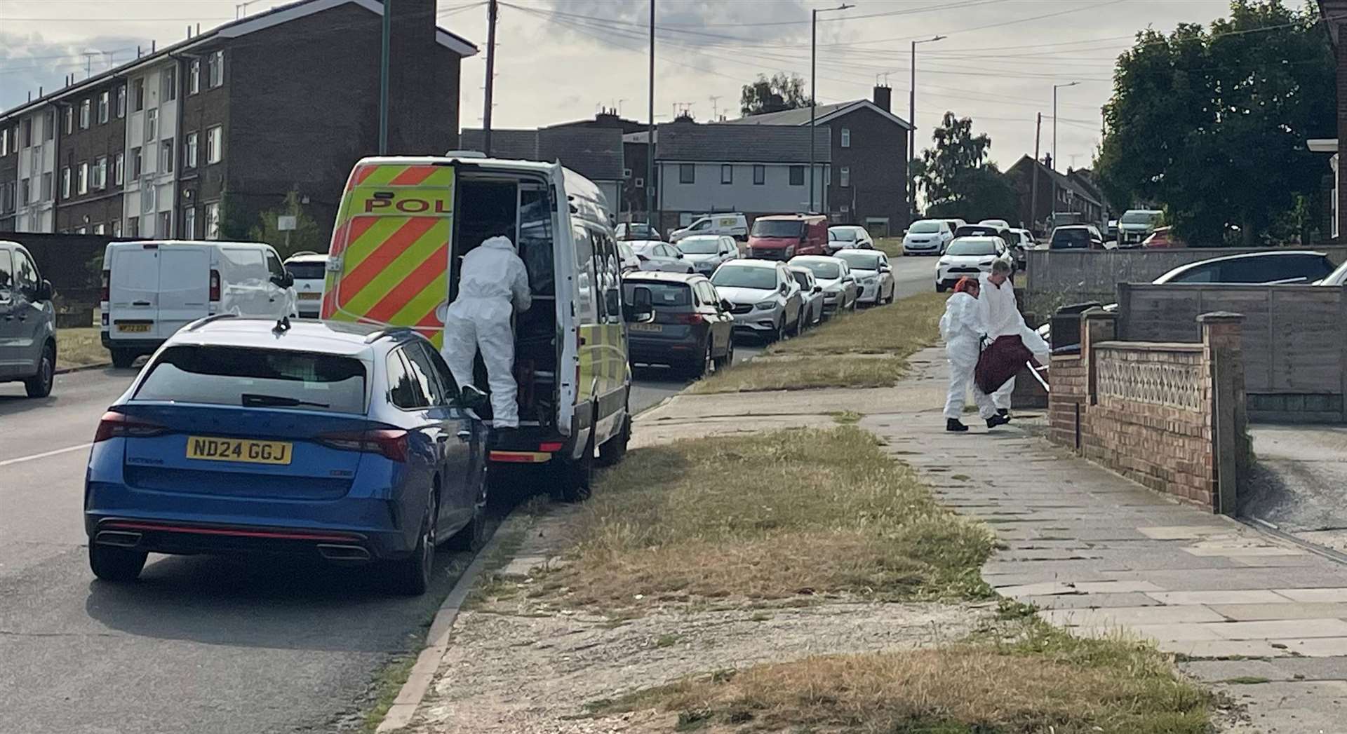 A woman was found dead in Henderson Drive, Dartford on Saturday