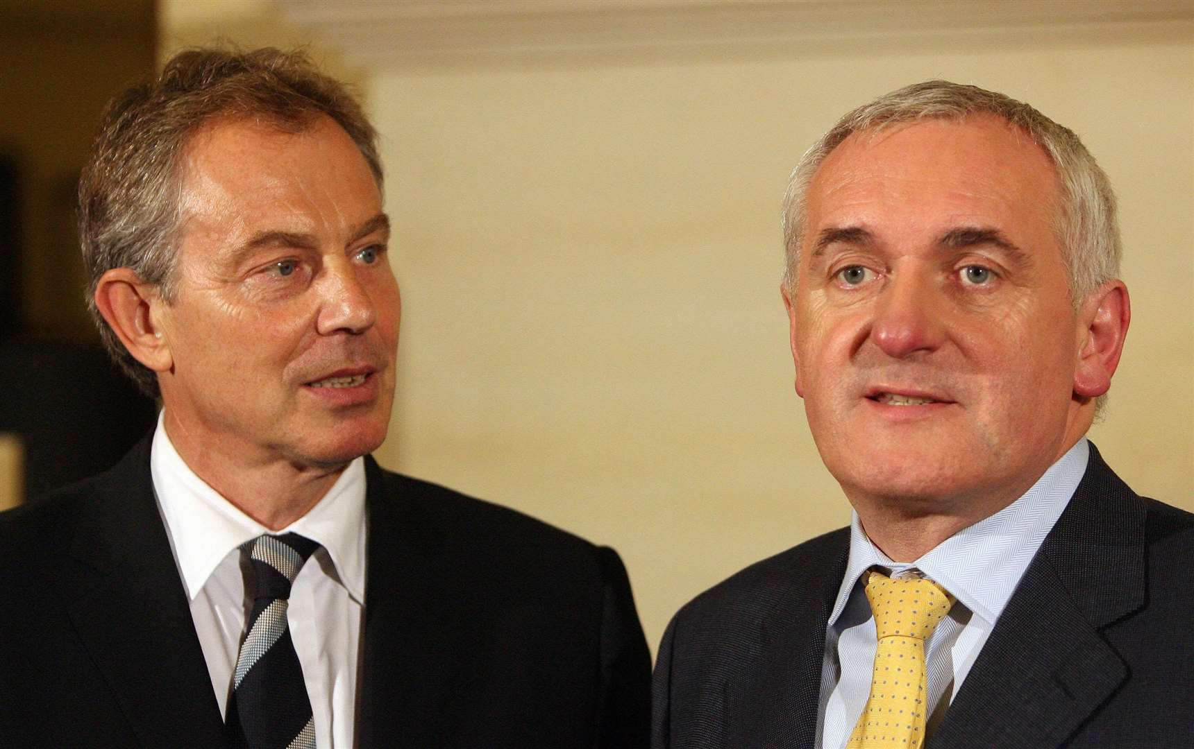 Tony Blair and Bertie Ahern were lauded for their roles in the Northern Ireland peace process (Lewis Whyld/PA)