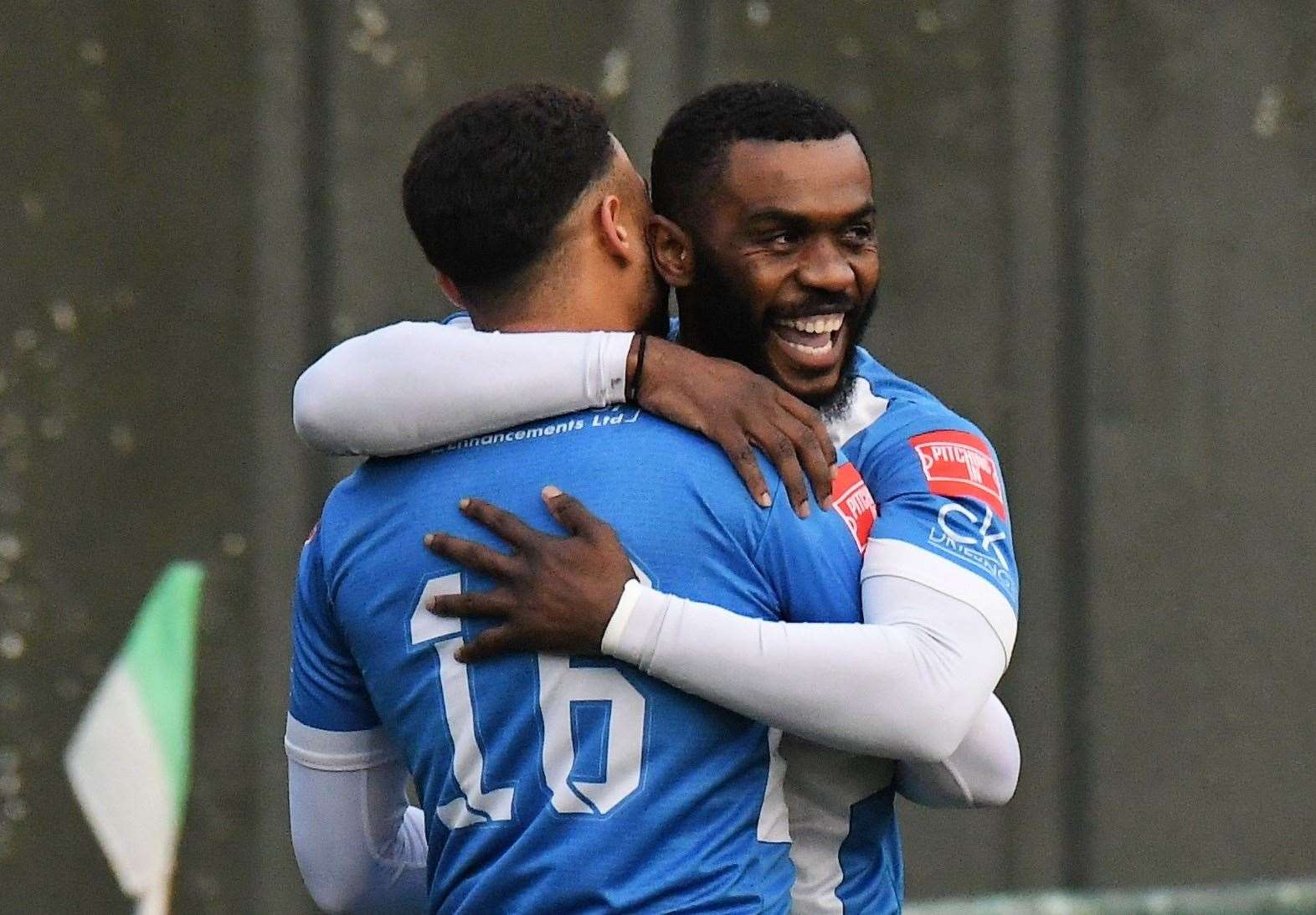 Warren Mfula was back on the scoresheet for Sheppey on Tuesday night. Picture: Marc Richards