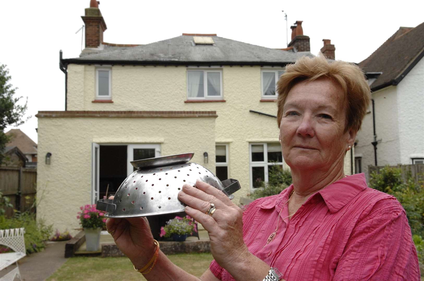 Dina Wilson was attacked by seagulls in her garden. Picture: Chris Davey