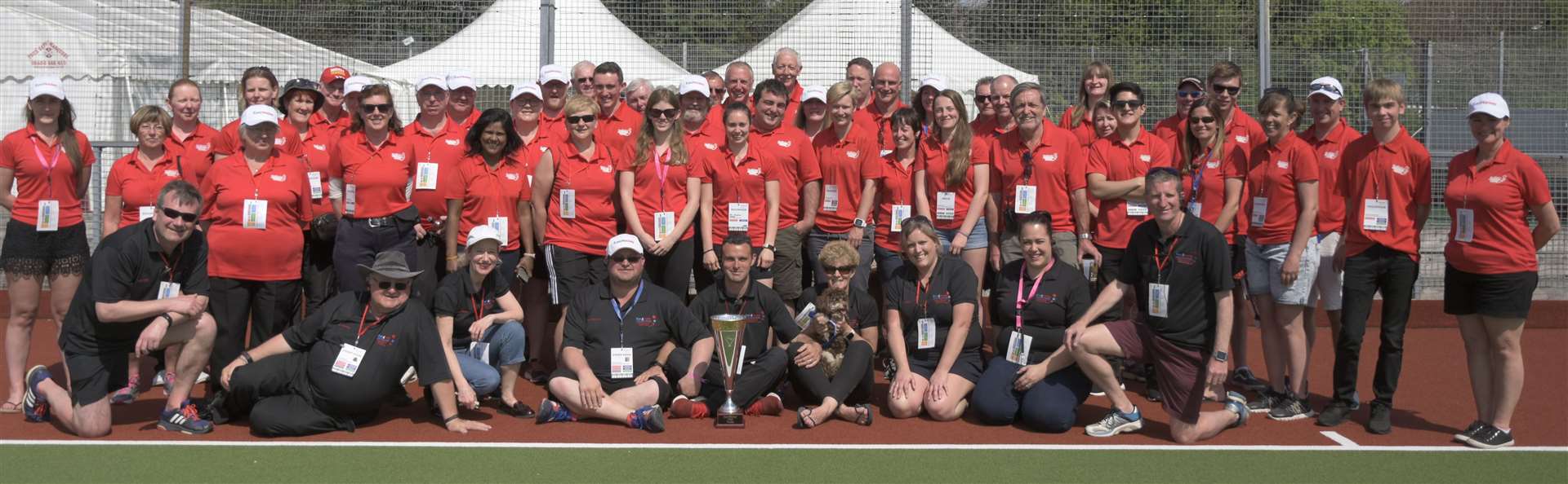 Holcombe's team of volunteers when they hosted the EuroHockey Club Trophy. Picture: Theresa Waight