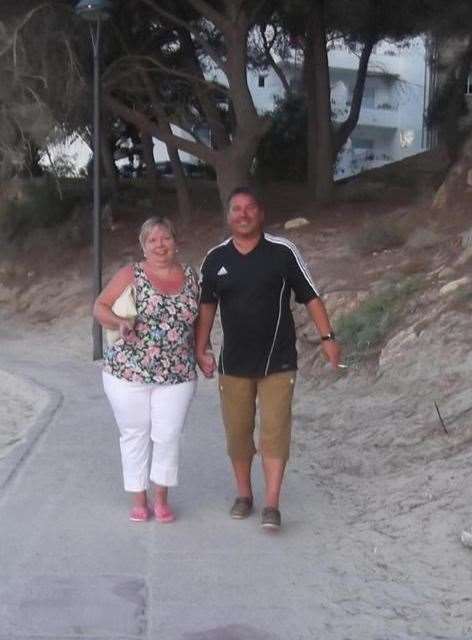 Karen and Rob together on one of many joyous family holidays