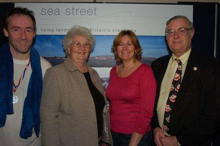 Nick Ewbank - Creative Foundation, Ann Berry - Town Councillor and Chair of Go Folkesatone, Janice Watson - Channel Corridor Partnership, and John Barber - Town Centre Manager.