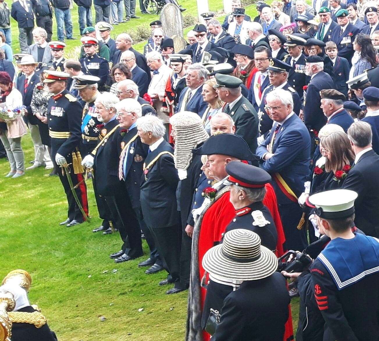 Dignitaries at last year's cemetery commemoration at St James' Cemetery