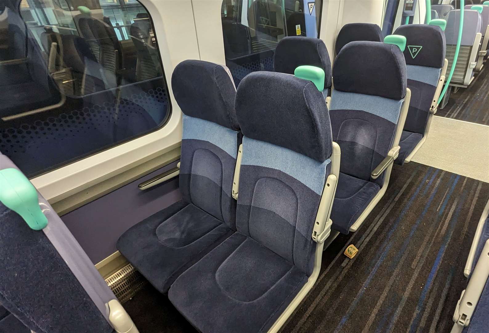 Seats on the high-speed train have been refreshed with new upholstery