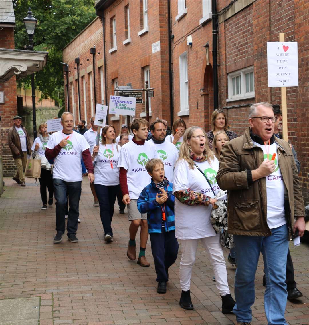 The garden village was immensely unpopular with existing residents in Tudeley and Capel