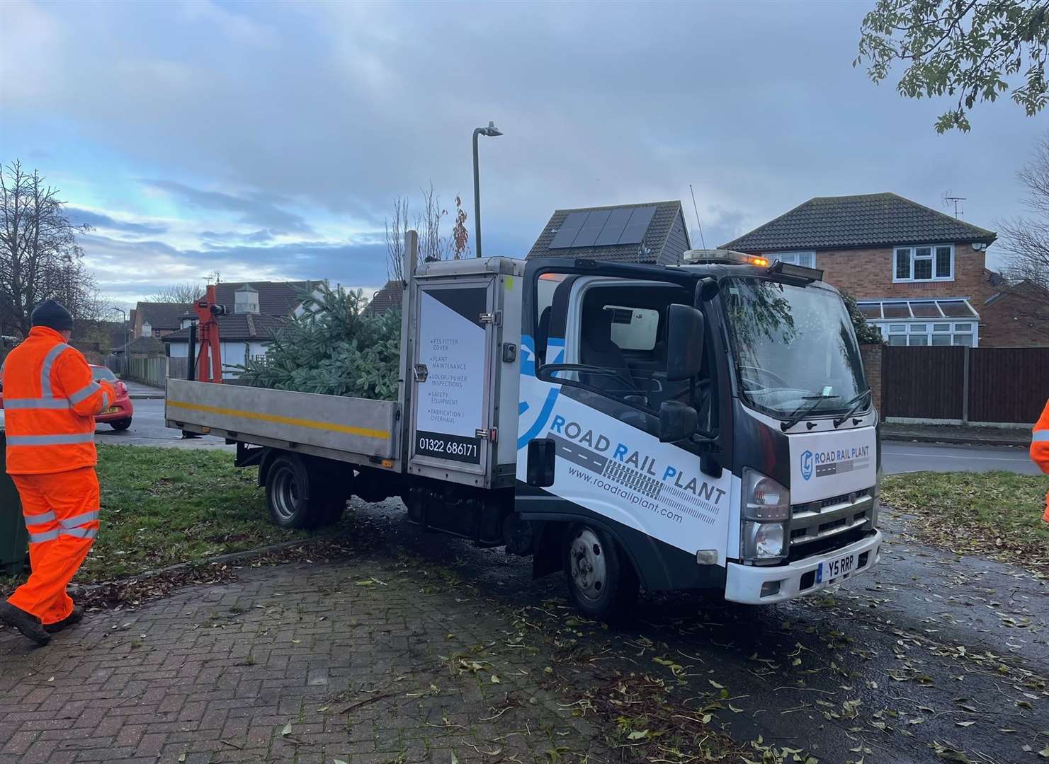 Road Rail Plant mechanical engineers drove the tree to Demelza. Picture: Hannah Brown