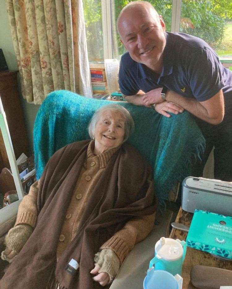 Jim with his mother Judy who is living with dementia