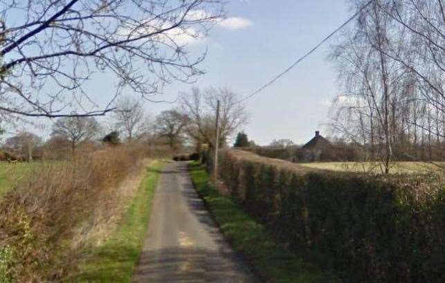 Crumps Lane: where the cyclist first encountered the yobs