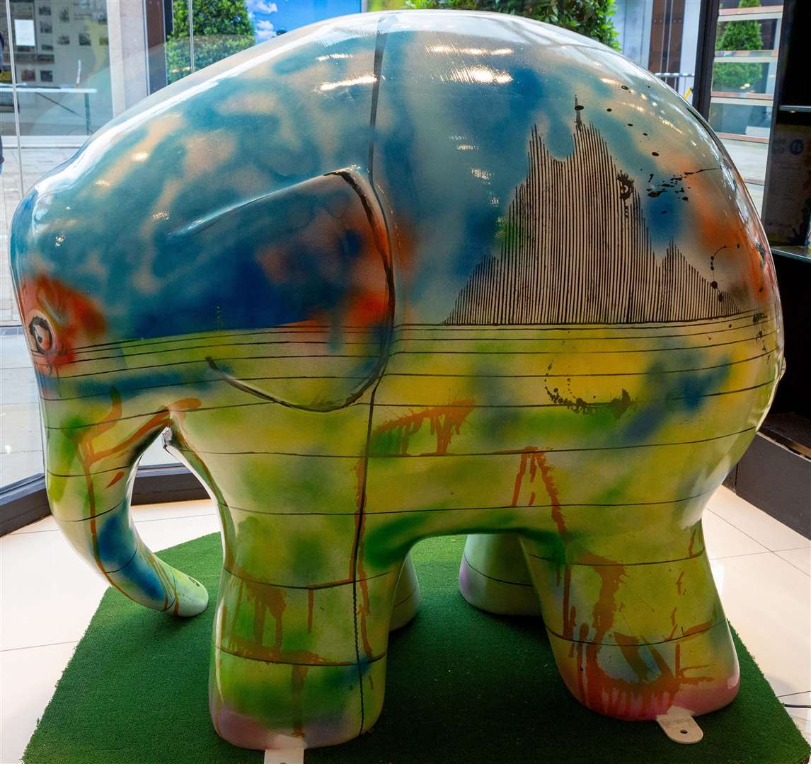 Ralph's Elmer sculpture for the 2021 project. Picture: Caroline Edmunds