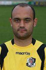 Dartford goalkeeper Louis Wells