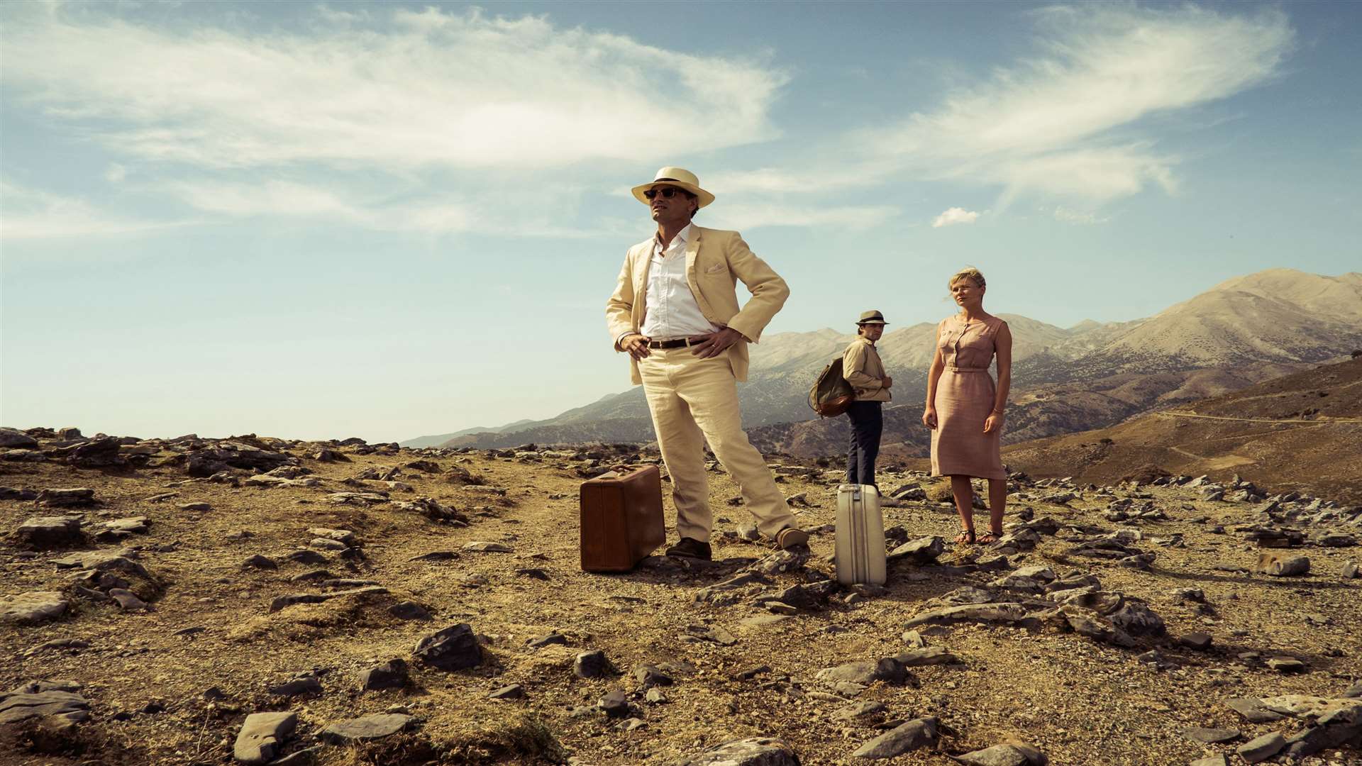 Kirsten Dunst as Colette MacFarland, Viggo Mortensen as Chester MacFarland and Oscar Isaac as Rydal. Picture: PA Photo/Studio Canal