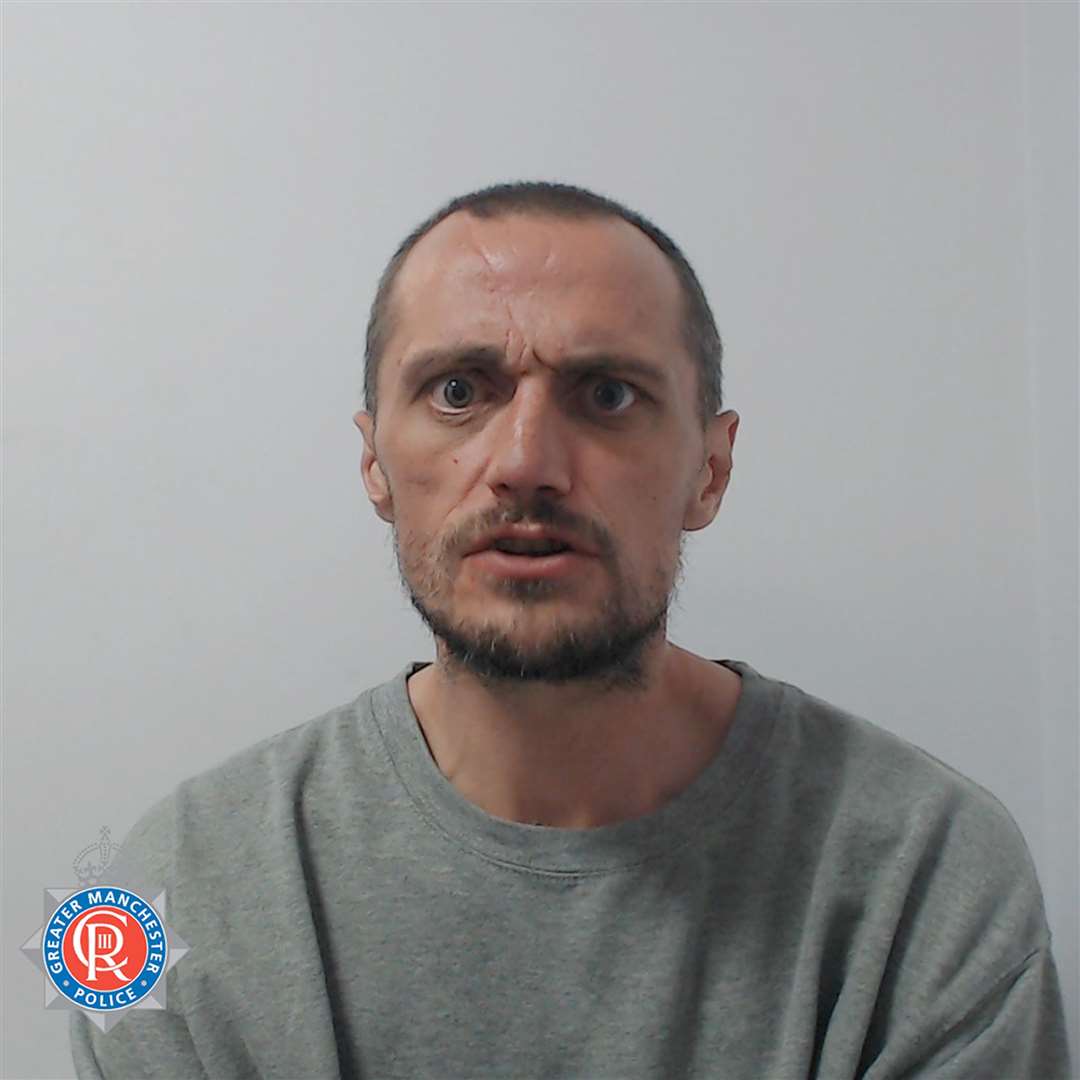 Drug addict Ian Connell who has been jailed for a minimum of 19 years at Manchester Crown Court (Greater Manchester Police/PA)