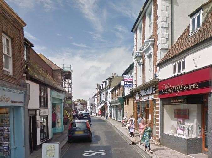 Hythe High Street. Image: Google