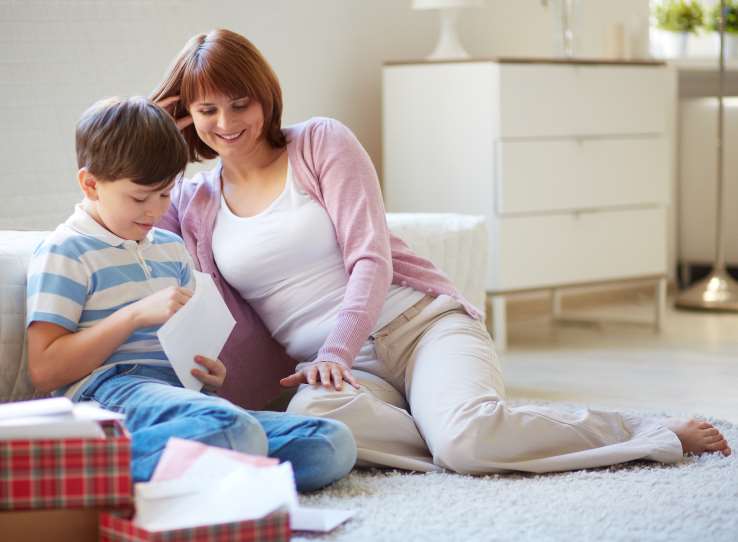 Stock photo of mother and child