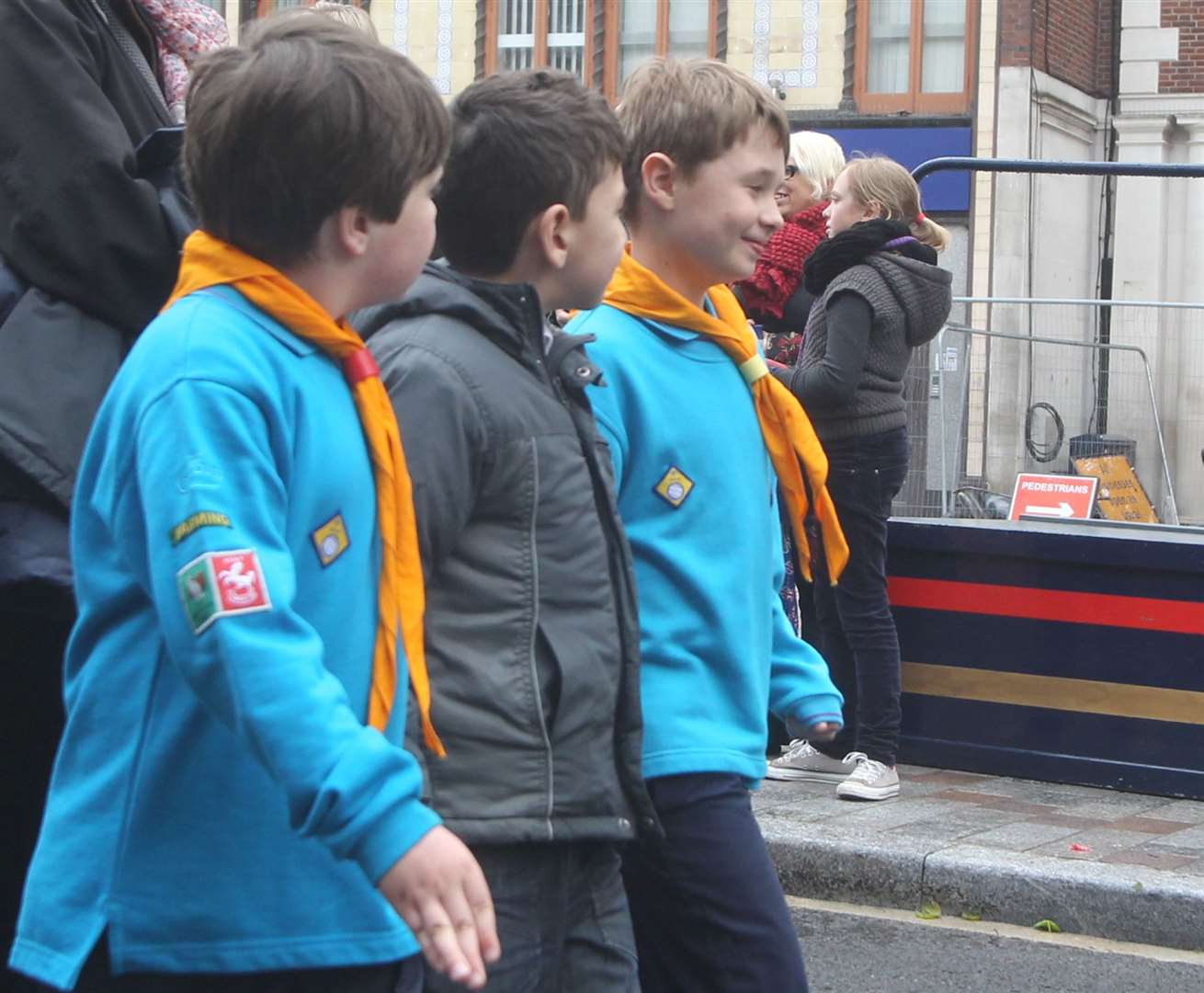 A library picture, showing Barming Scout Group during a parade through Maidstone to mark St George's Day in 2012. Picture: John Westhrop